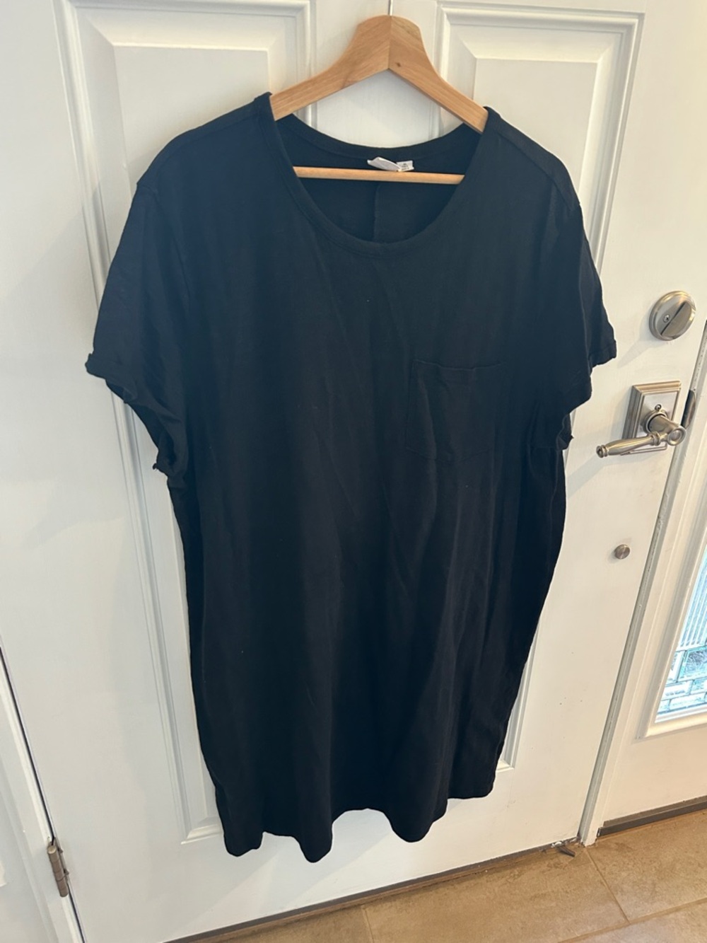 GAP Black T-Shirt Dress with Pocket